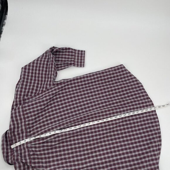 Tommy Hilfiger Red Plaid Button Down Shirt Mens Size Large 100% Cotton Preppy - Picture 6 of 6